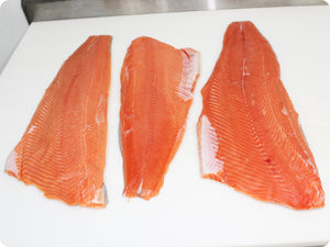 Wild King Salmon Fillet (previously frozen) by the pound